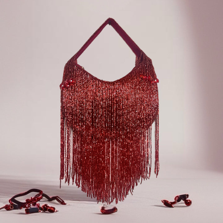 Kosua Beaded Tassel Bag - Trufacebygrace