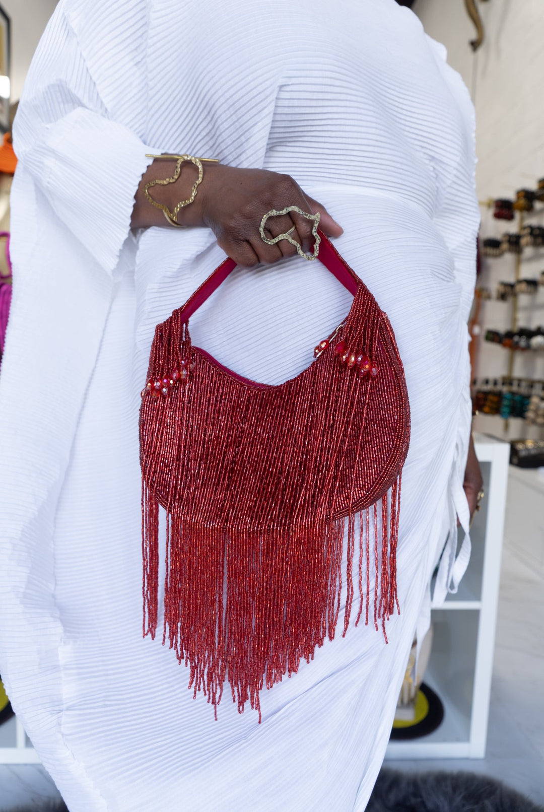 Kosua Beaded Tassel Bag - Trufacebygrace