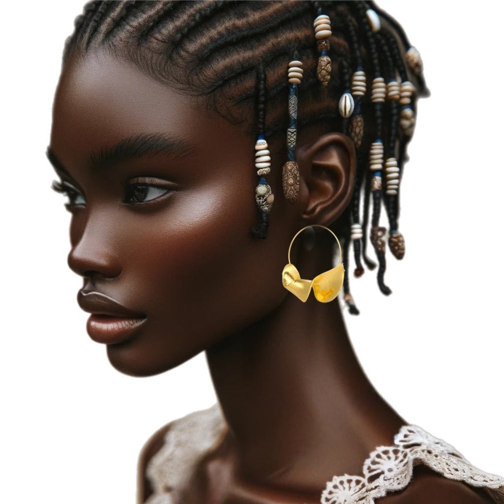 Krofrom Crescent Gleam Hoop Earrings - Trufacebygrace