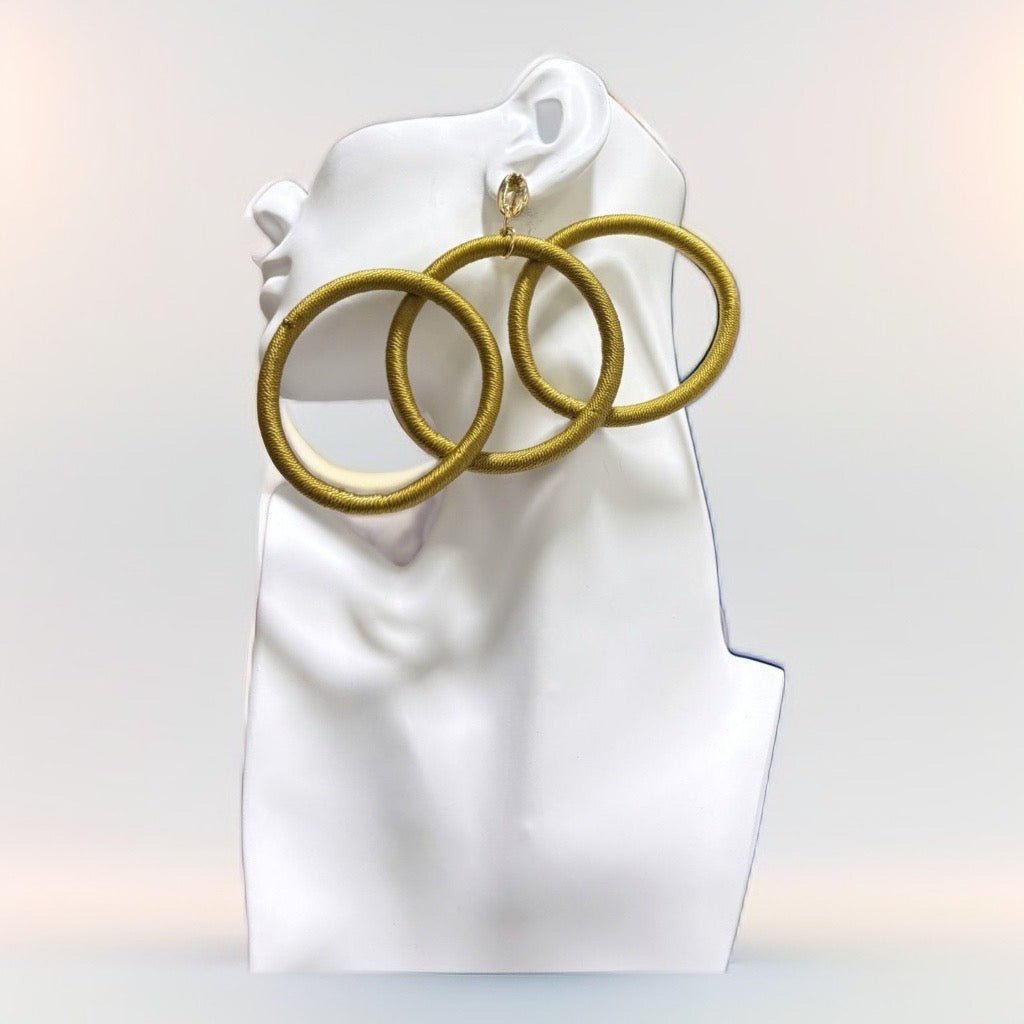 Kukua 3 ring horizontal Earrings - Trufacebygrace