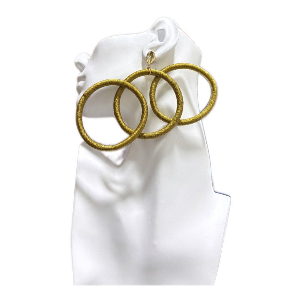 Kukua 3 ring horizontal Earrings - Trufacebygrace