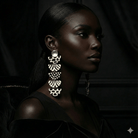 Kwayemu Monochrome Tiered Earrings - Trufacebygrace