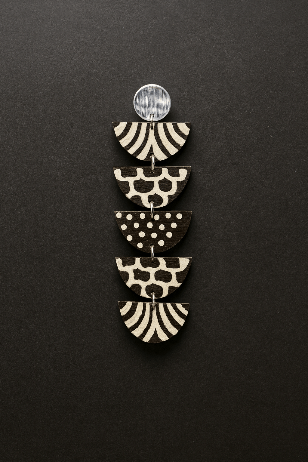 Kwayemu Monochrome Tiered Earrings - Trufacebygrace