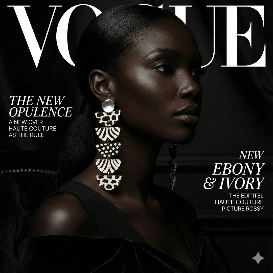 Kwayemu Monochrome Tiered Earrings - Trufacebygrace