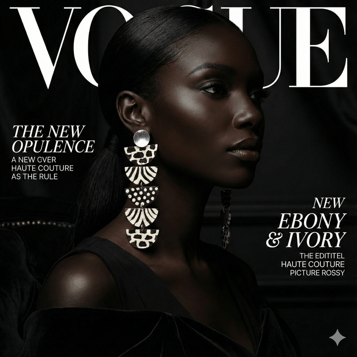 Kwayemu Monochrome Tiered Earrings - Trufacebygrace