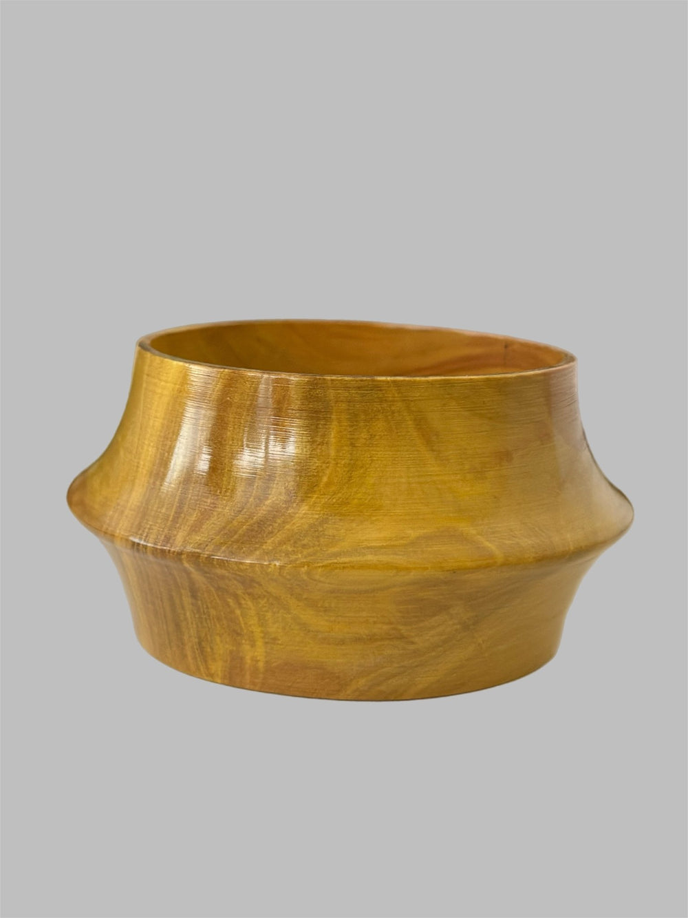 Lacquered Natural Chunky Wood Bangle - Trufacebygrace