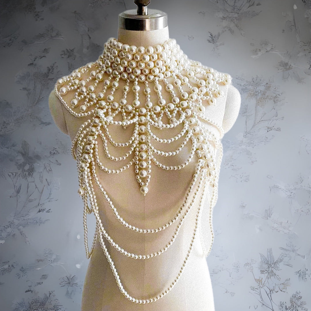 Lady Florence statement Pearl Necklace - Trufacebygrace