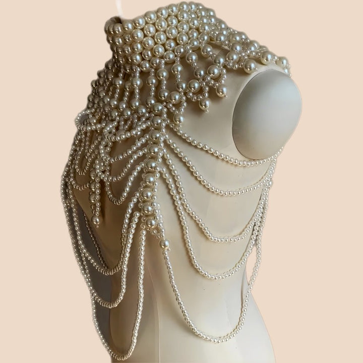 Lady Florence statement Pearl Necklace - Trufacebygrace