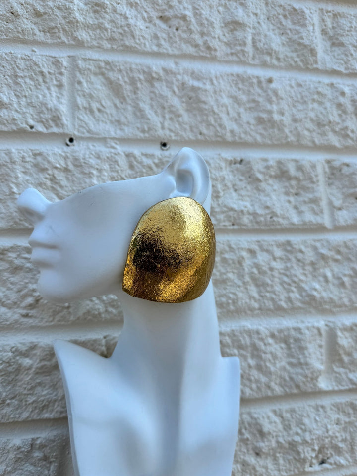 Lightweight Coconut Golden Crescent Earrings - Trufacebygrace