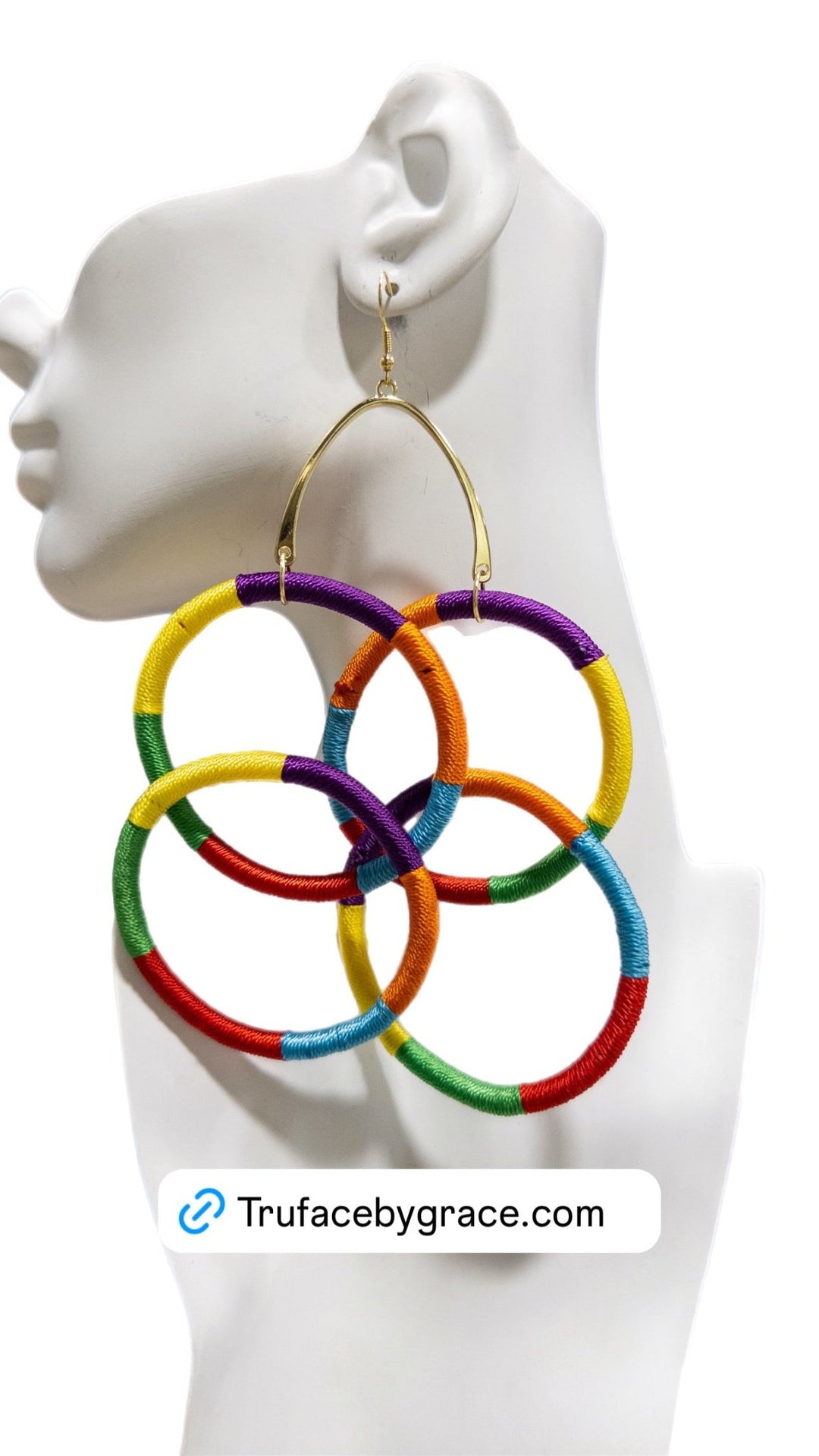 Lightweight multi rings Kukua Earrings - Trufacebygrace