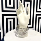 Lined Metal Chunky Bracelet - Trufacebygrace
