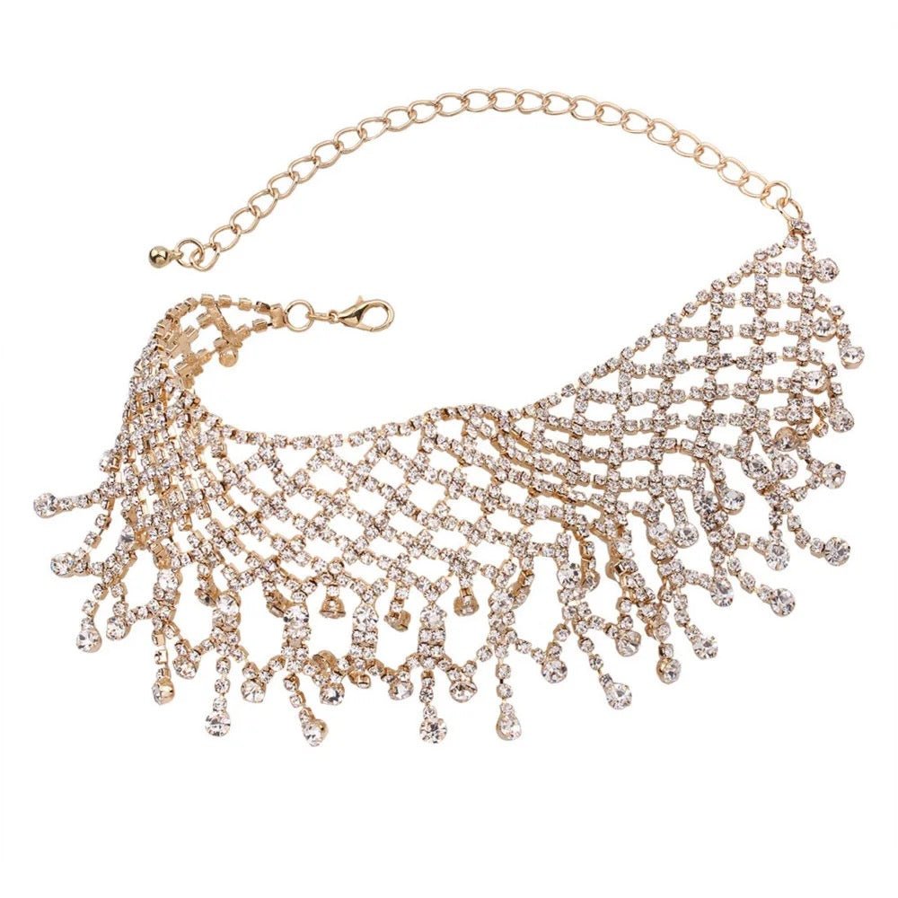 Luanda Drop stone Rhinestone choker - Trufacebygrace