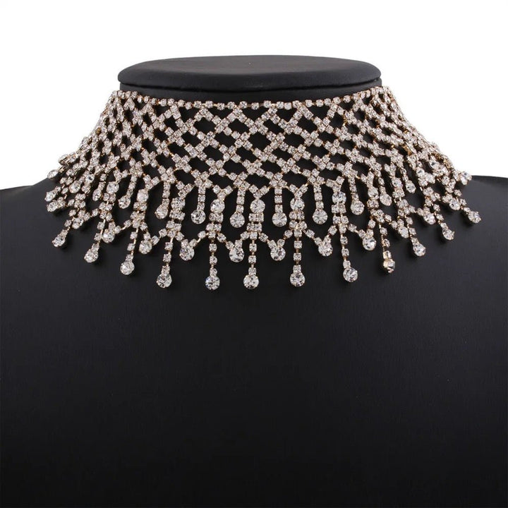 Luanda Drop stone Rhinestone choker - Trufacebygrace