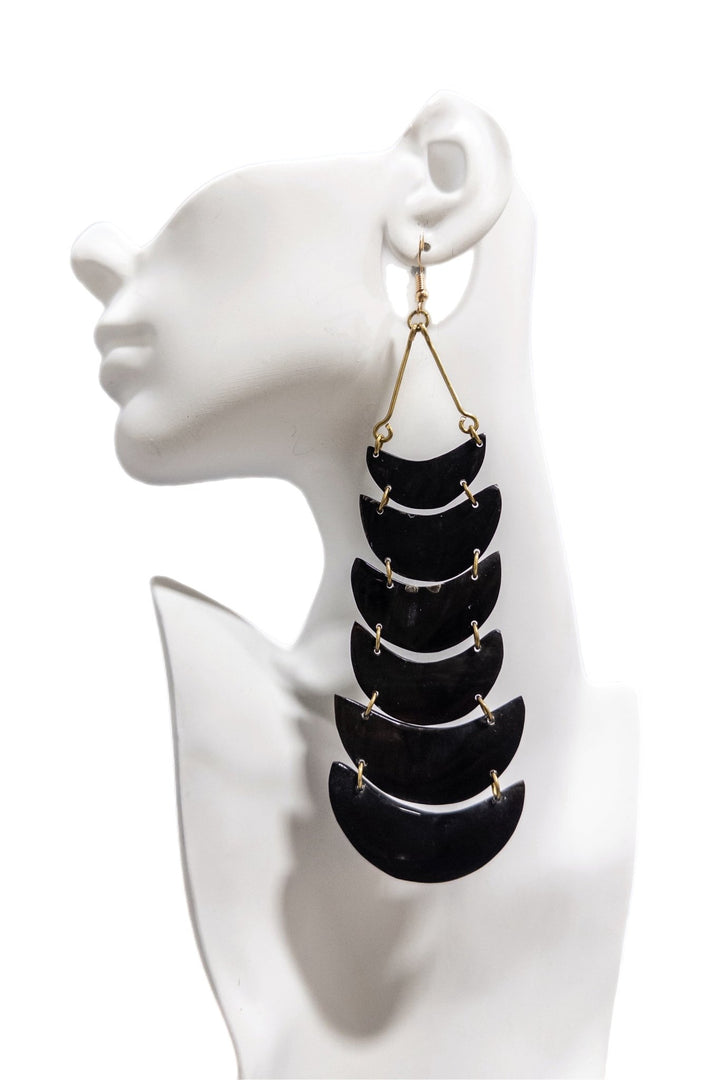 Lunar Elegance Horn Earrings - Trufacebygrace