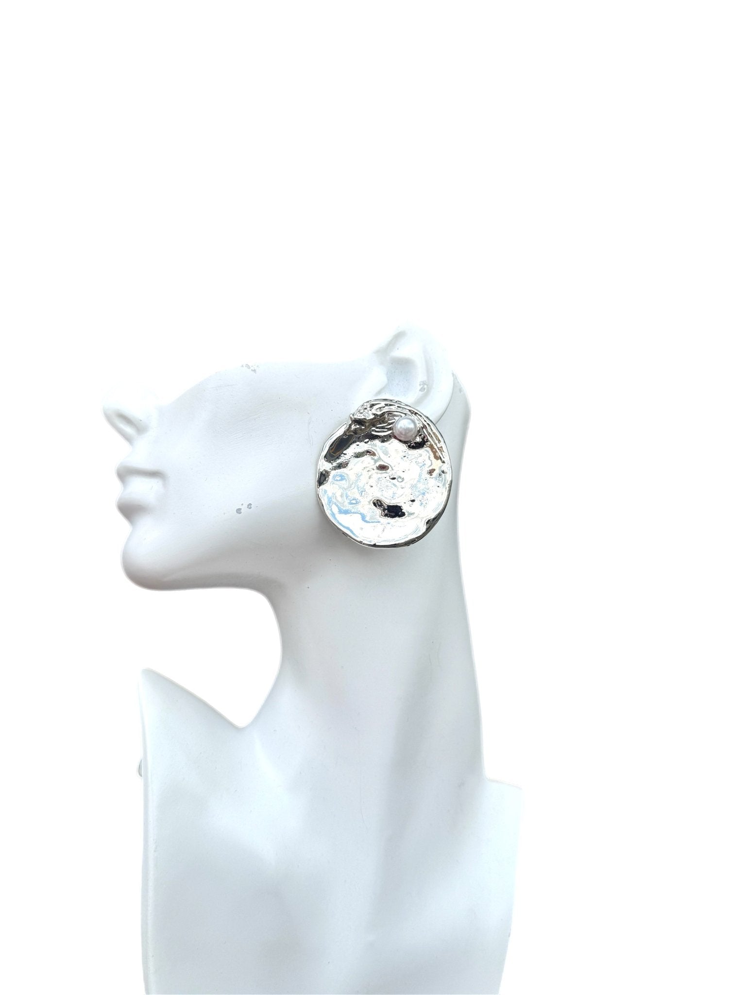 Lunar Pearl Statement Studs - Trufacebygrace