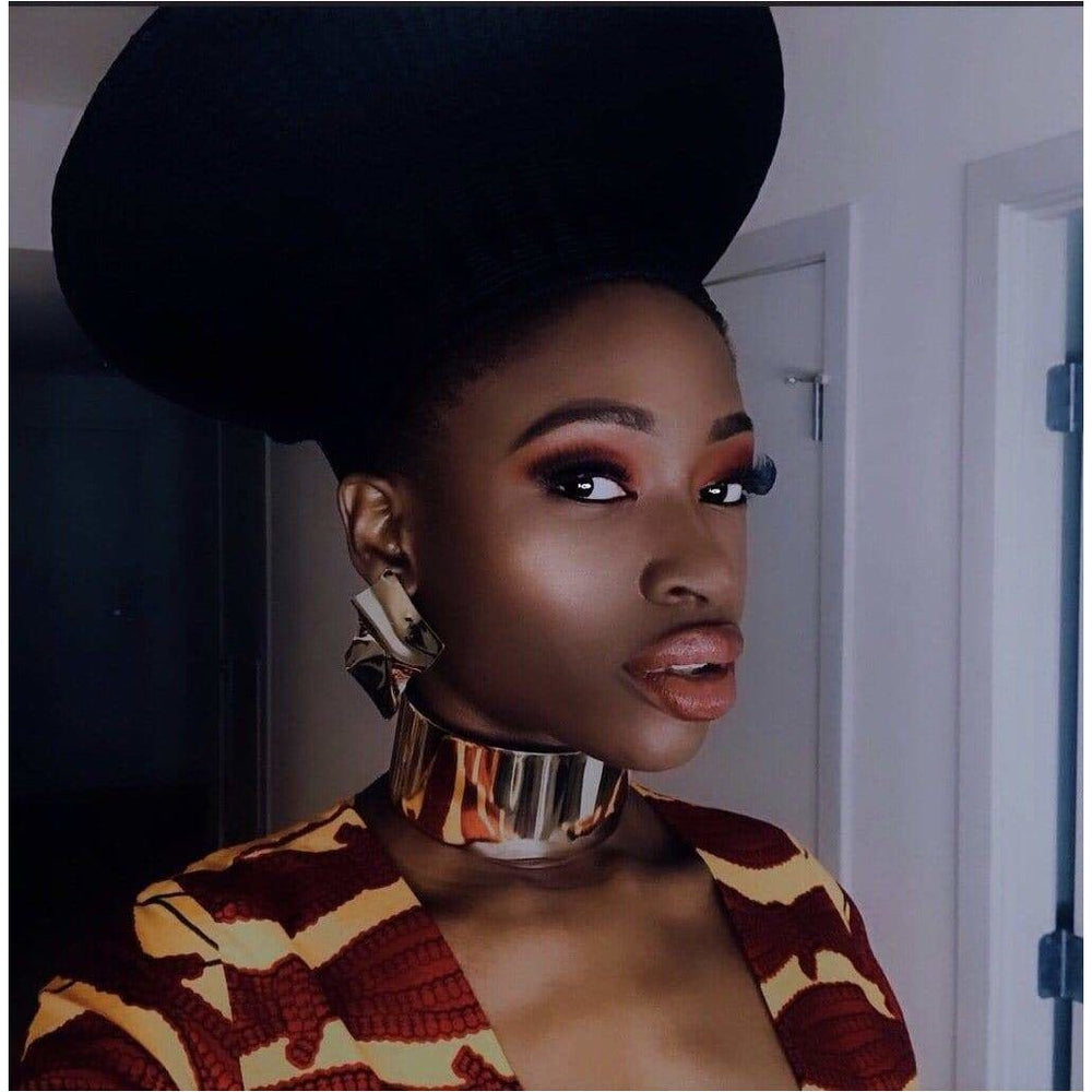 Maame Esi Gold Women Chunky Collar/Choker Necklace - Trufacebygrace