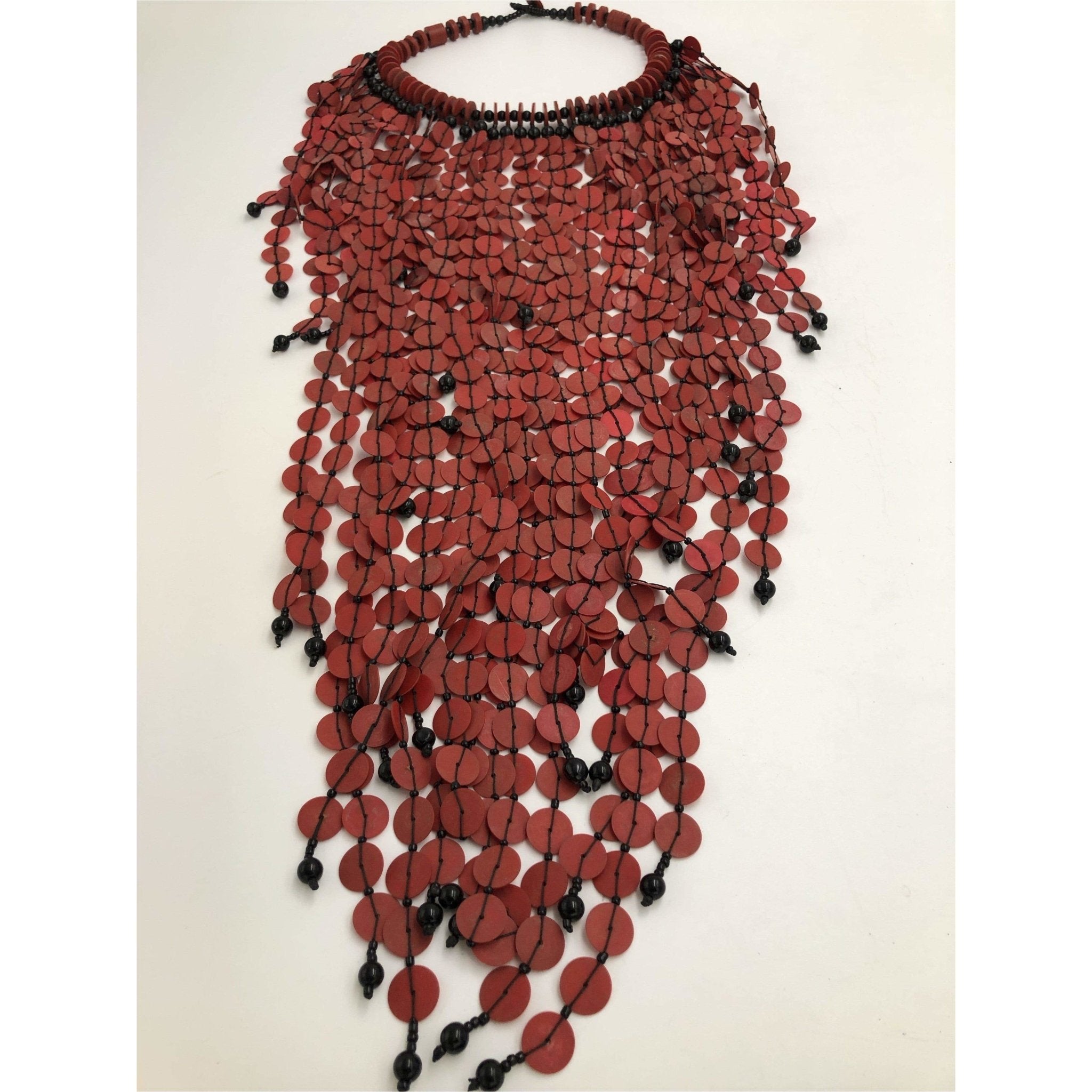 [Miae] [Sepia] (紅梨) Necklace Orange coral necklace by Cynthia Morehouse – Casita del Pueblo