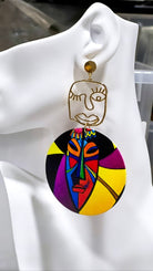 Mande African Face Mask Earrings - Trufacebygrace