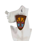 Mask Ya Mbao Oversized Stud Earrings - Trufacebygrace