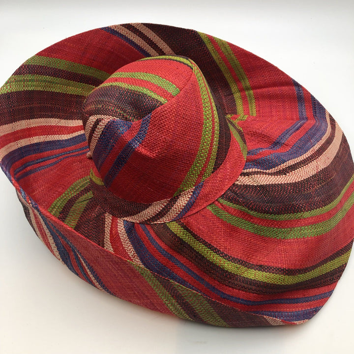 Meena design/Stripes Beach Hat - Trufacebygrace