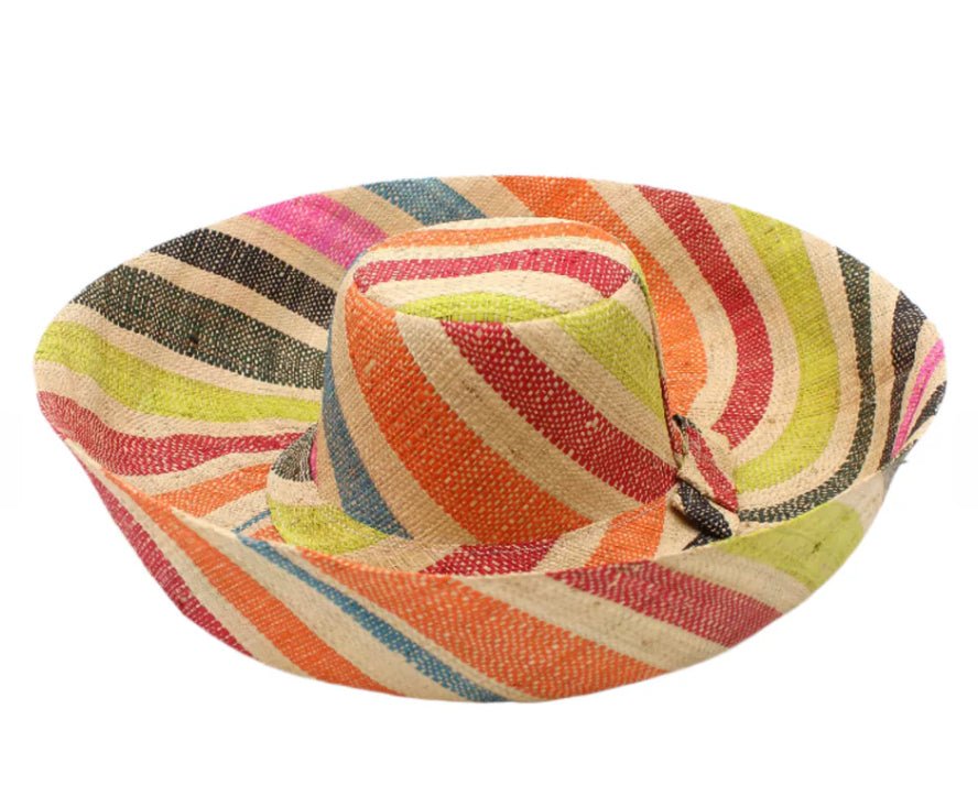 Meena design/Stripes Beach Hat - Trufacebygrace