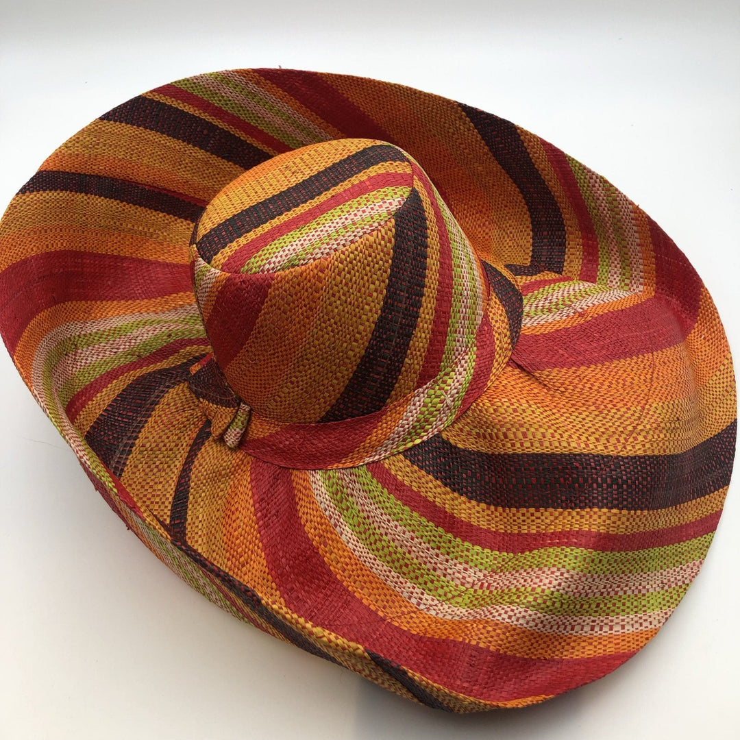 Meena design/Stripes Beach Hat - Trufacebygrace