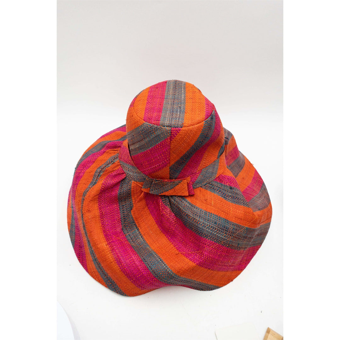 Meena design/Stripes Beach Hat - Trufacebygrace