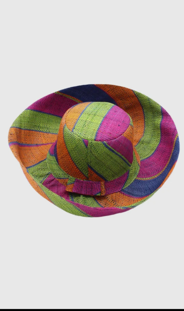 Meena design/Stripes Beach Hat - Trufacebygrace