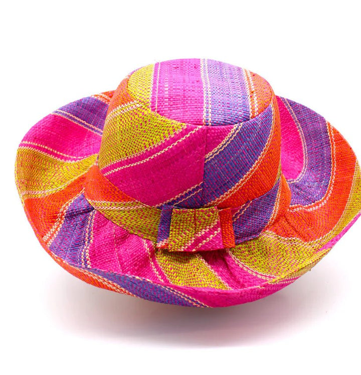 Meena design/Stripes Beach Hat - Trufacebygrace