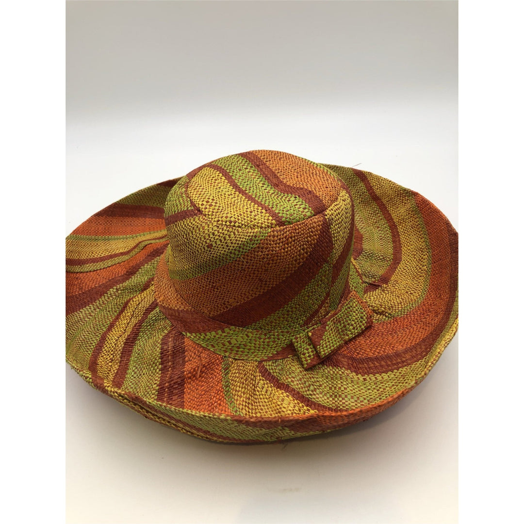 Meena design/Stripes Beach Hat - Trufacebygrace