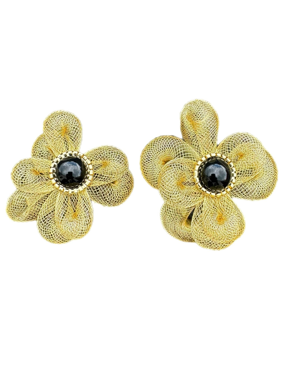 Mesh Bloom Earrings - Trufacebygrace