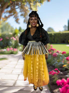 Mettalic Gold Kubwa Woven basket Drop Earrings - Trufacebygrace