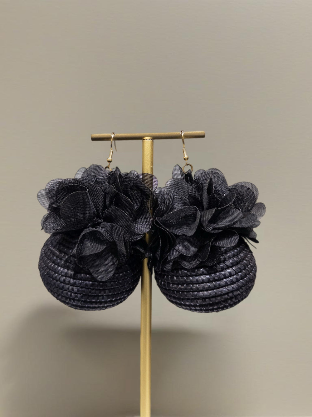 Midnight Bloom Basket Drop Earrings - Trufacebygrace