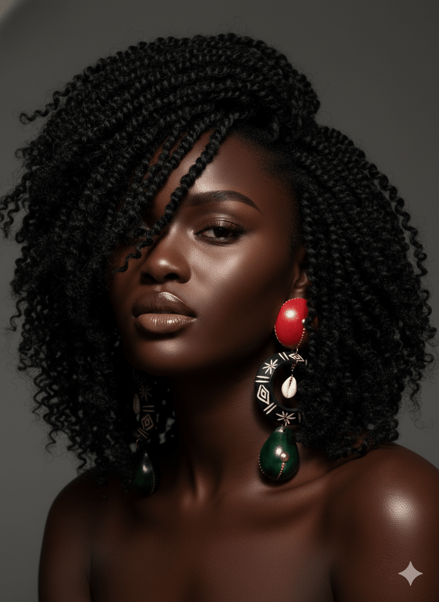 Mixed Colors Calabash Tribal Expressions Earrings - Trufacebygrace