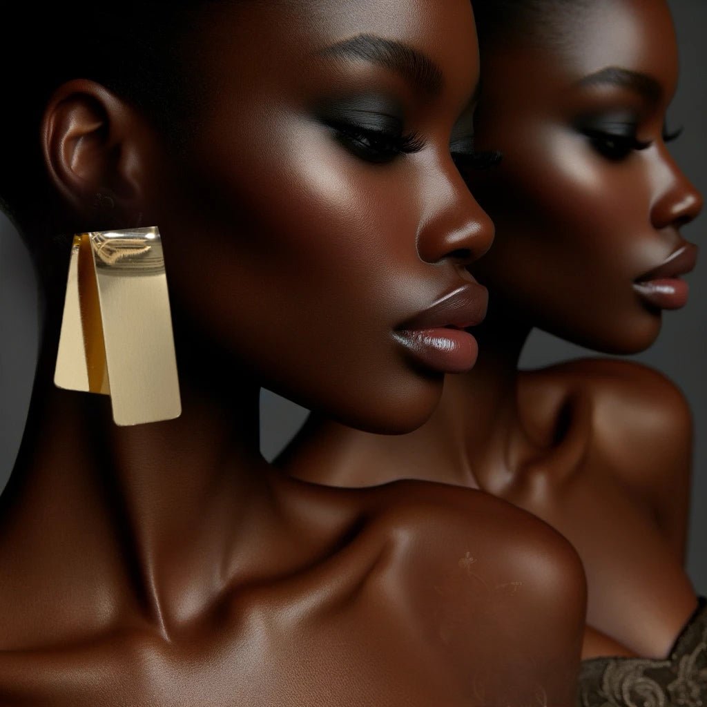 Modernist Chic Fold Earrings - Trufacebygrace