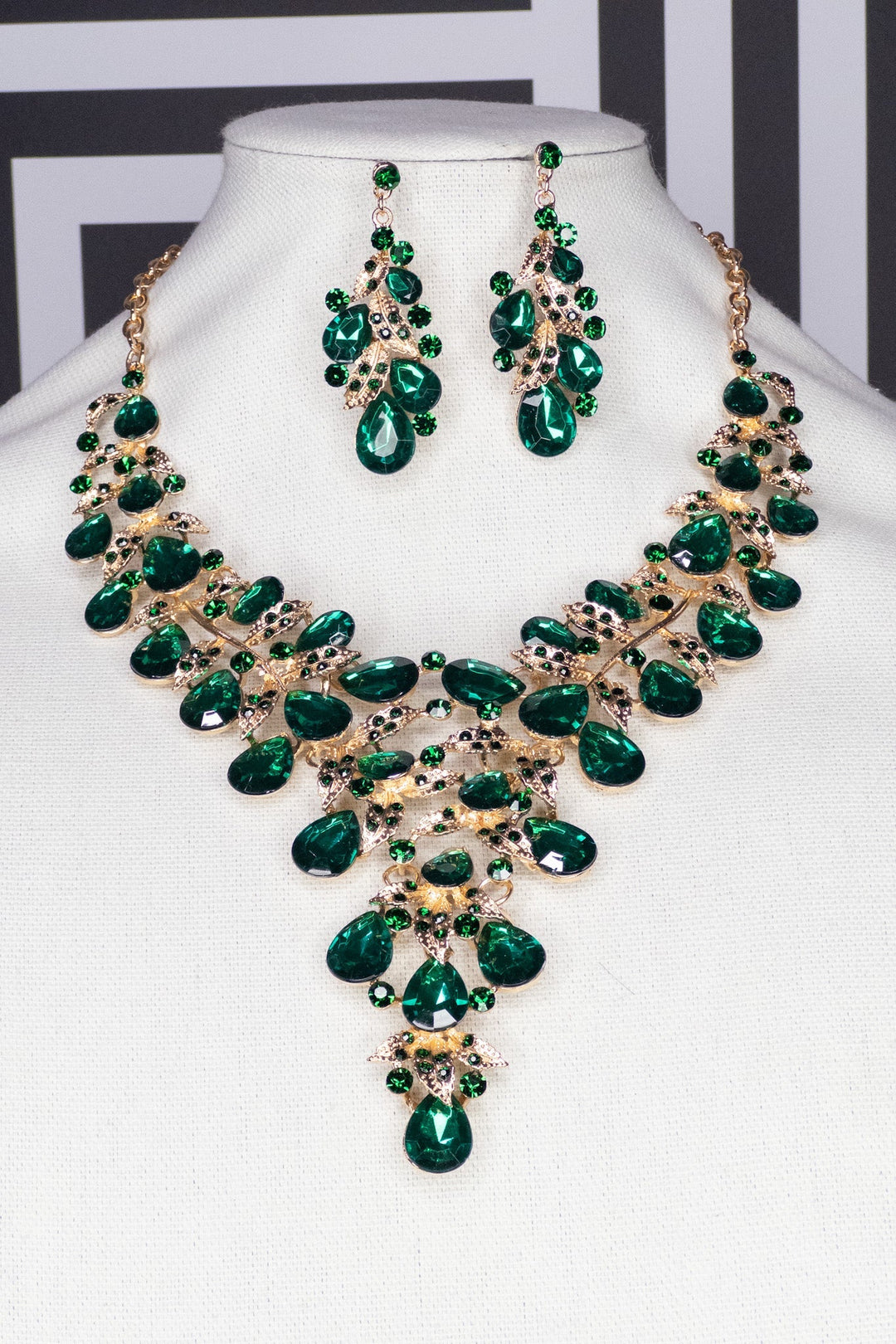 Monamia Rhinestone Necklace Set - Trufacebygrace