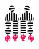 Monochrome Adinkra Earrings - Trufacebygrace
