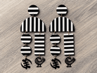 Monochrome Adinkra Earrings - Trufacebygrace