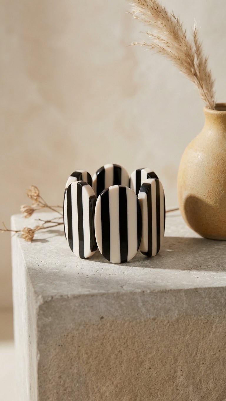 Monochrome Elastic Bracelet - Trufacebygrace