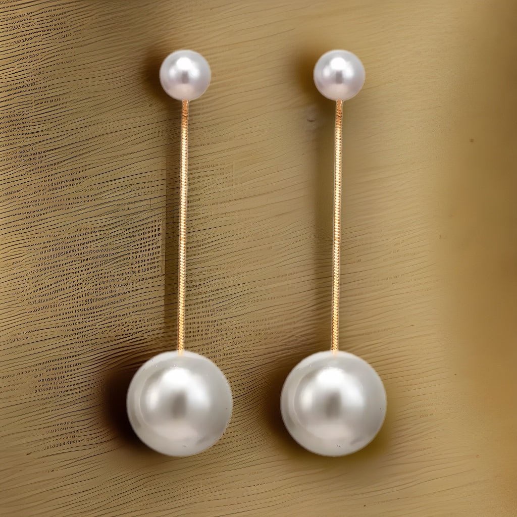 Ms Belle Pearl Drop Earrings - Trufacebygrace