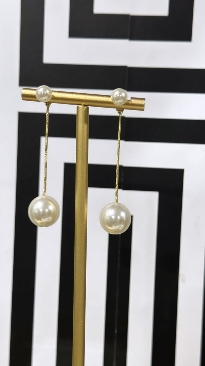 Ms Belle Pearl Drop Earrings - Trufacebygrace