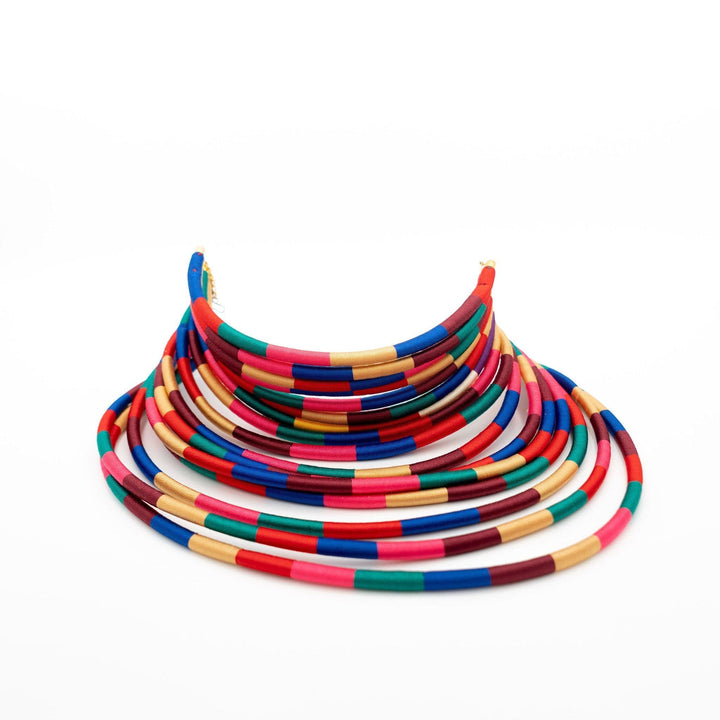 Multicolor Kukua Thread necklace - Trufacebygrace