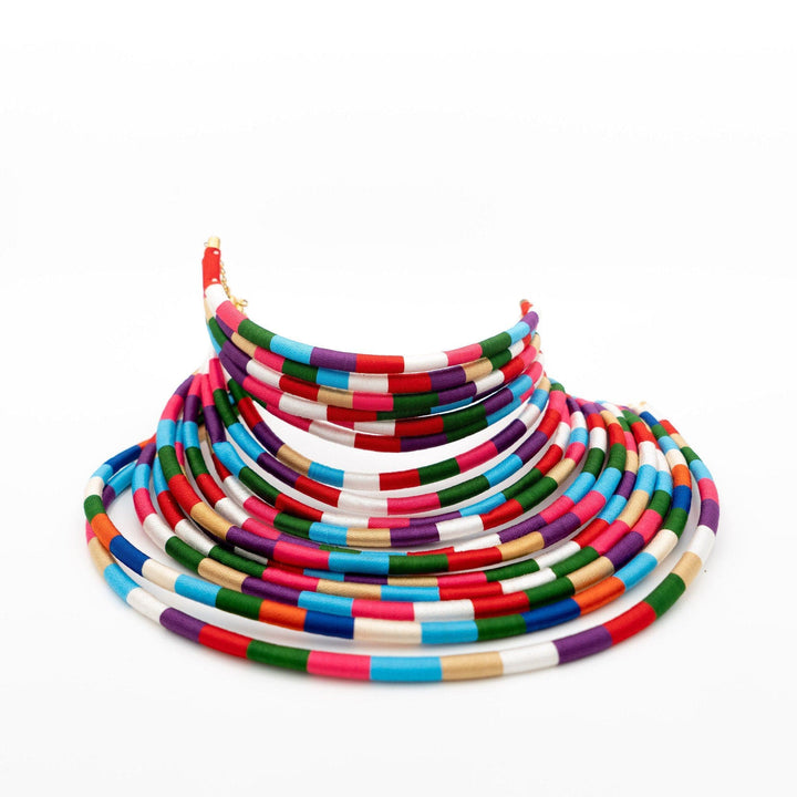 Multicolor Kukua Thread necklace - Trufacebygrace