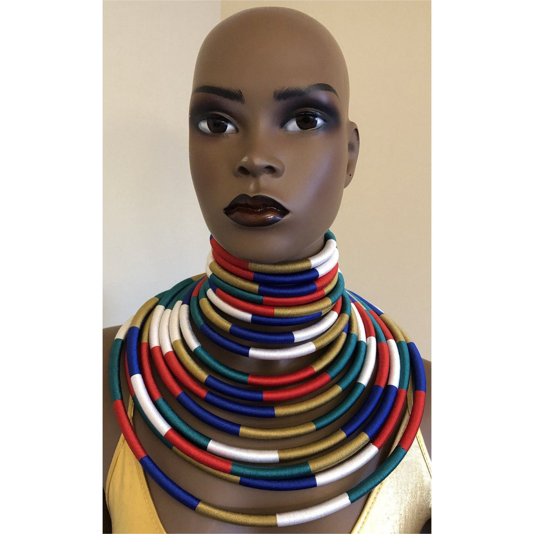 Multicolor Kukua Thread necklace - Trufacebygrace