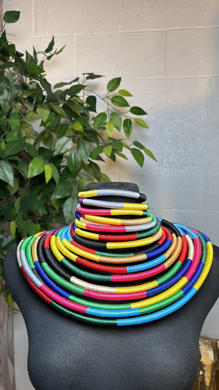 Multicolor Kukua Thread necklace - Trufacebygrace