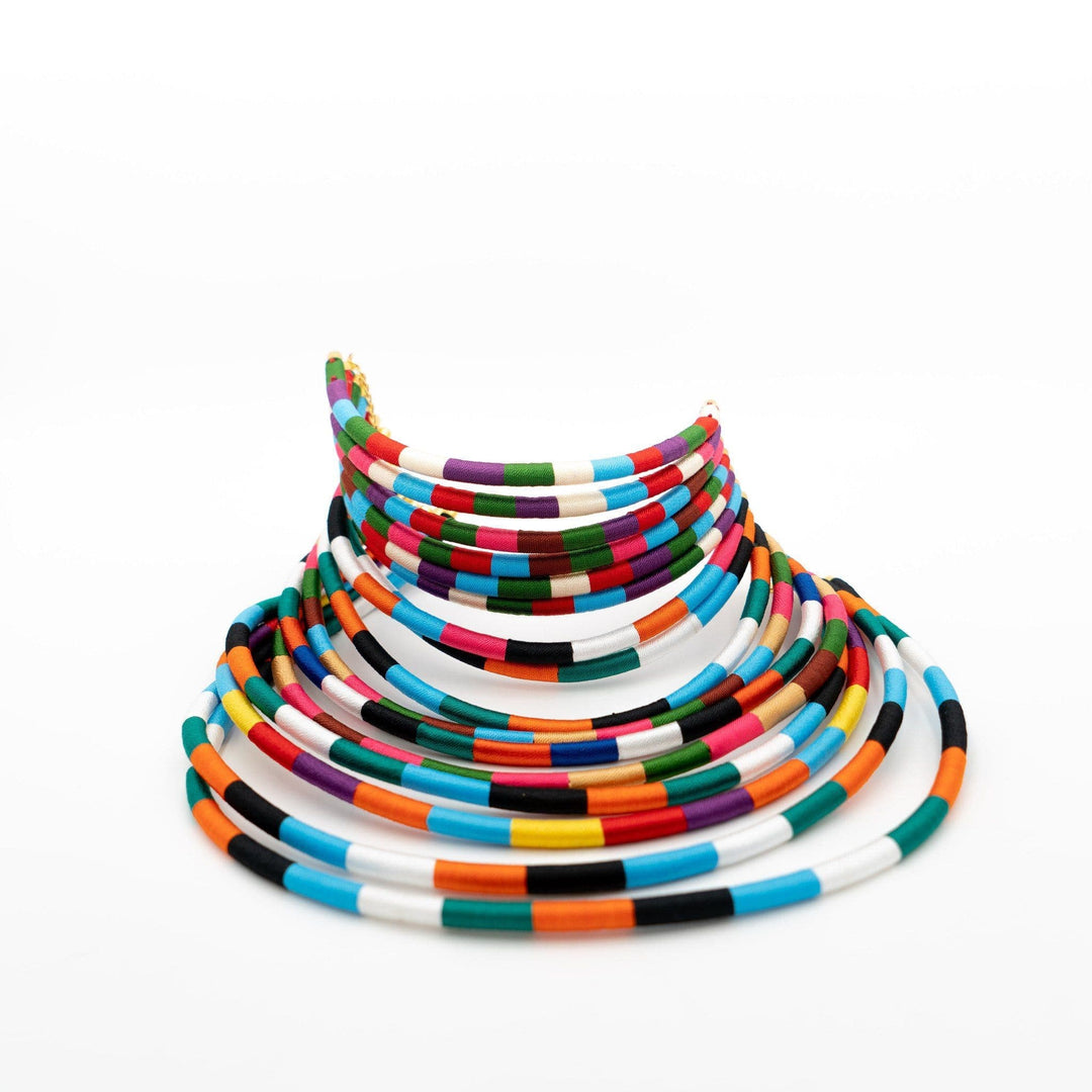 Multicolor Kukua Thread necklace - Trufacebygrace