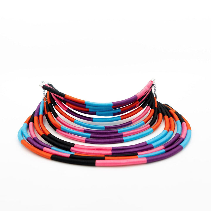 Multicolor Kukua Thread necklace - Trufacebygrace