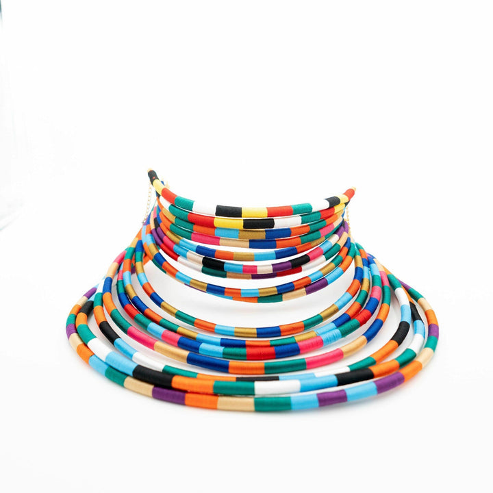 Multicolor Kukua Thread necklace - Trufacebygrace