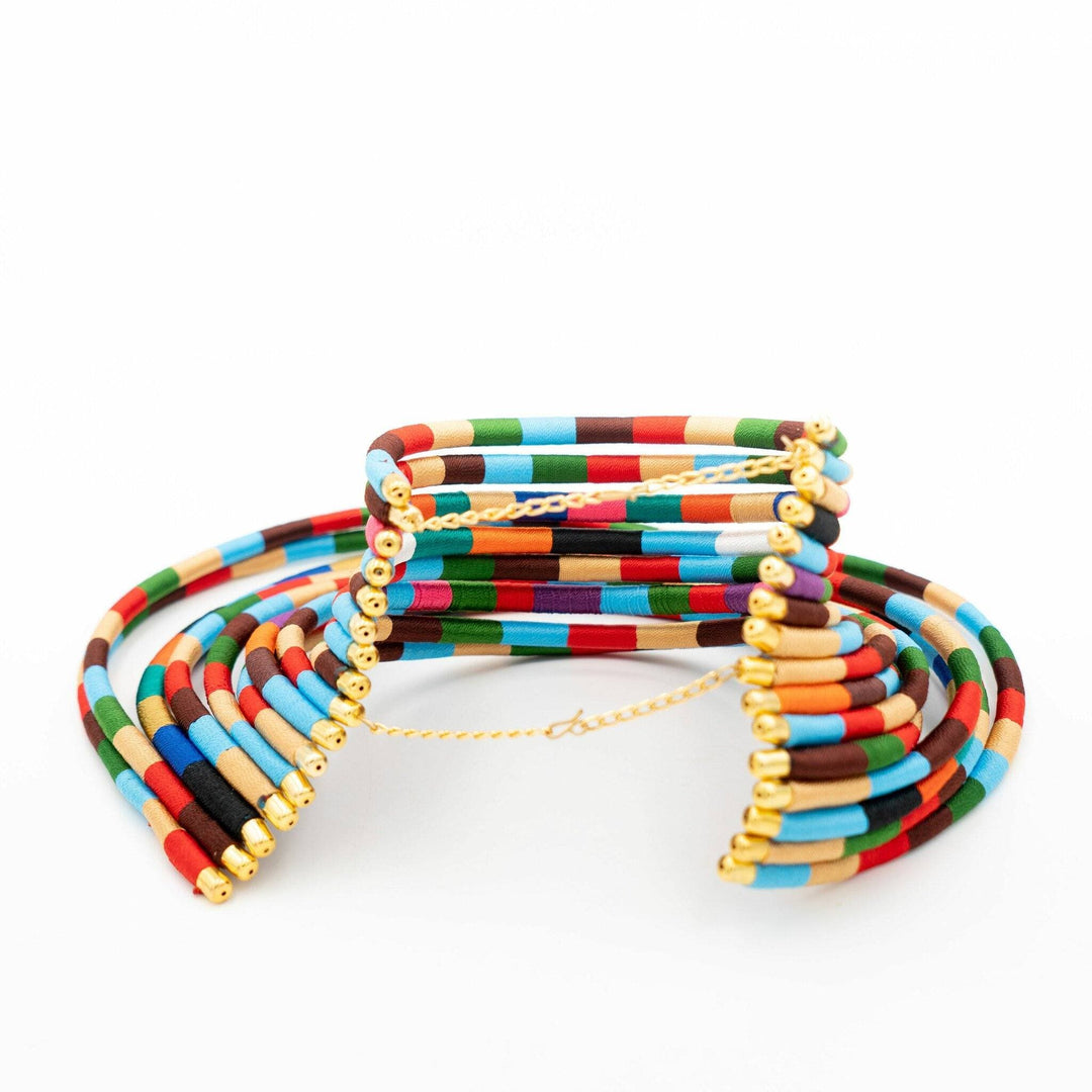 Multicolor Kukua Thread necklace - Trufacebygrace