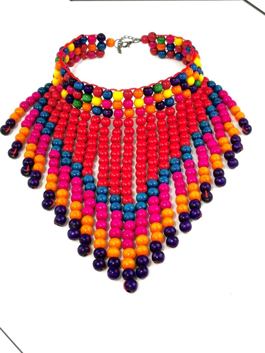 Naka Wooden beads necklace - Trufacebygrace